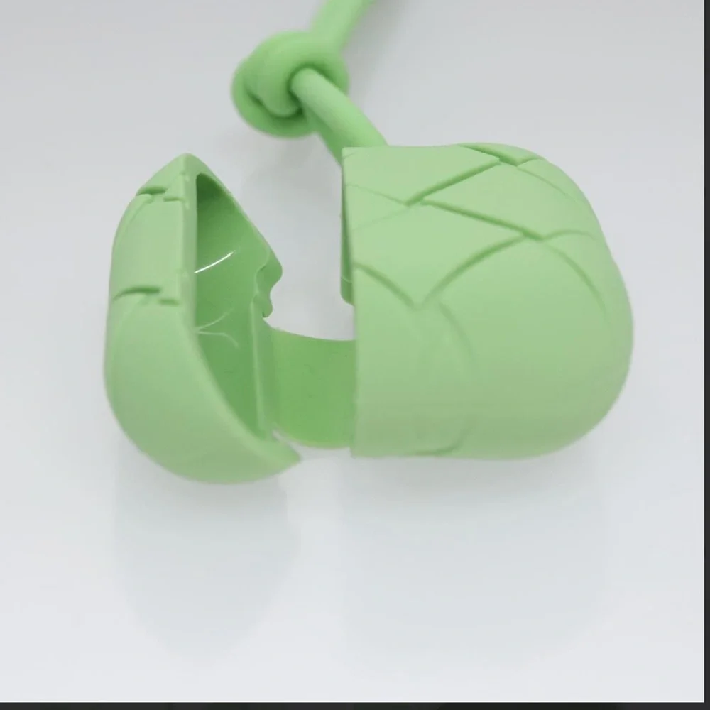 BOTTEGA VENETA Airpods case Shoulder Bag rubber Green NWOT - Picture 6 of 15